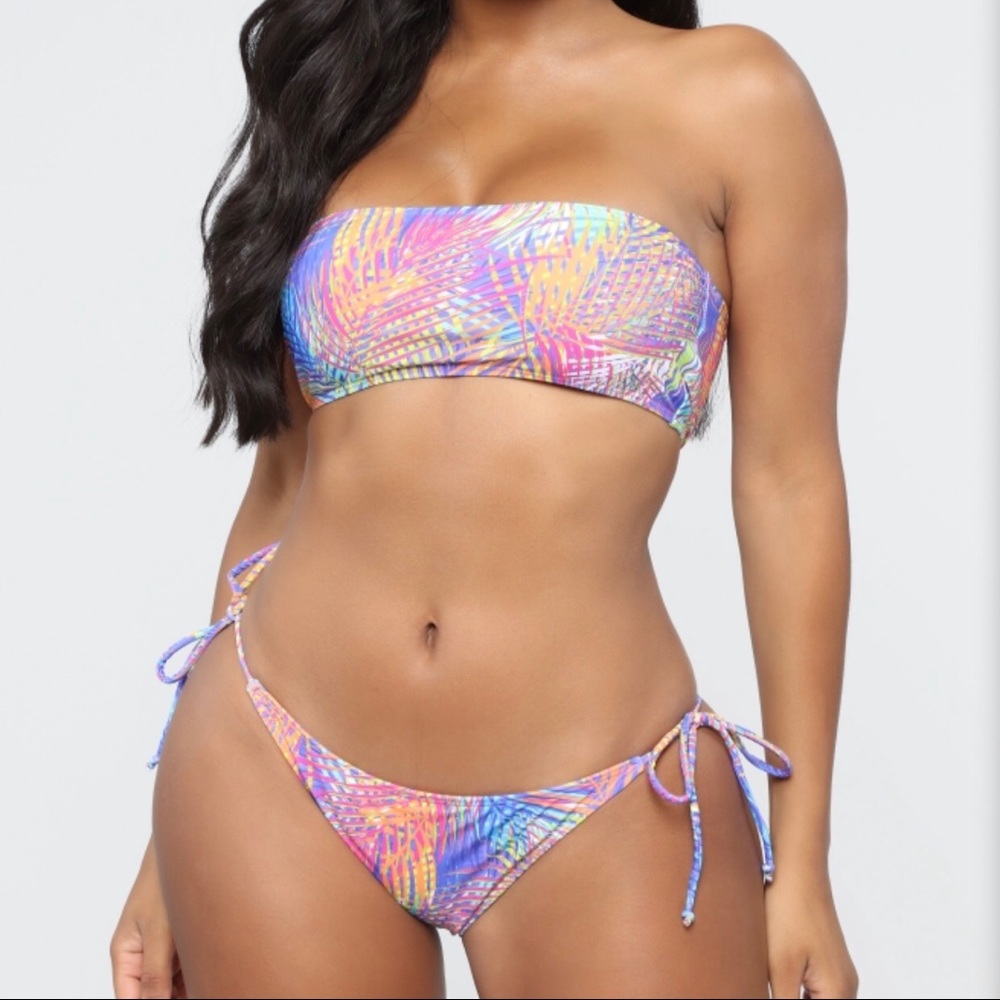 Fashion Nova 2 piece bandeau bikini